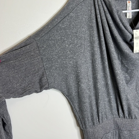 NWT Daily Practice by Anthropologie The Arabella Drapey Dress, gray, soft - Picture 7 of 14